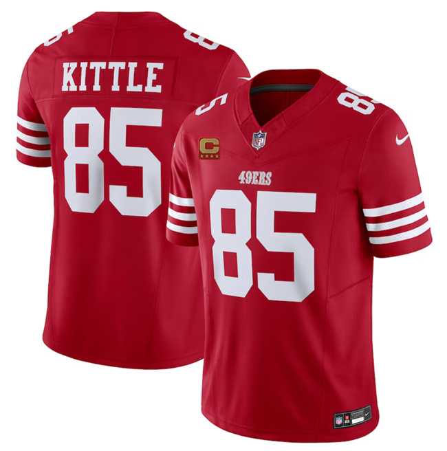 Men & Women & Youth San Francisco 49ers #85 George Kittle Red 2023 F.U.S.E. With 1-Star C Patch Vapor Untouchable Limited Jersey->san francisco 49ers->NFL Jersey